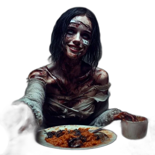 food, face, creature, concept art transparent PNG cut-out