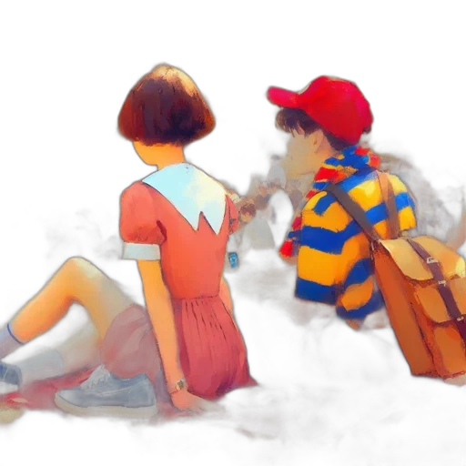 hat, dress, watercolor, concept art transparent PNG cut-out