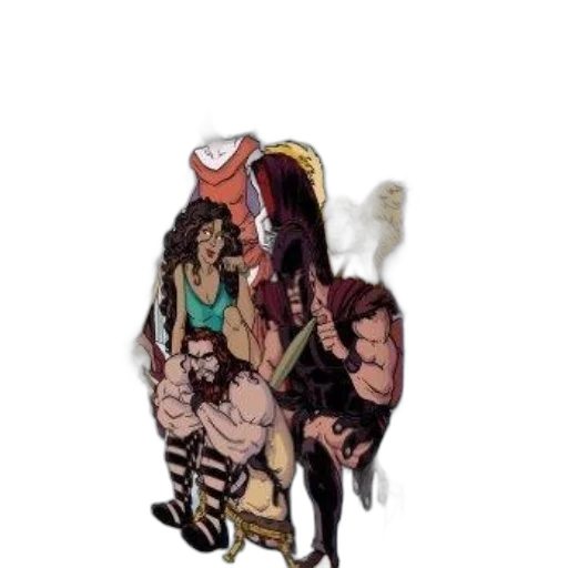 jacket, hat, staff, hair transparent PNG cut-out