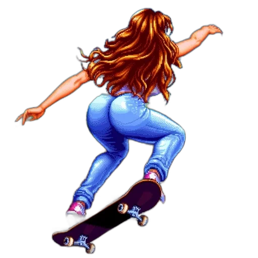 concept art, pixel art, cartoon, photorealistic transparent PNG cut-out