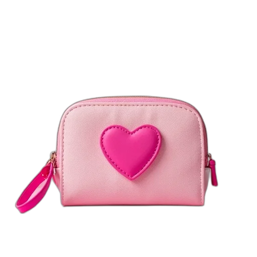 small, purse, pink, heart transparent PNG cut-out
