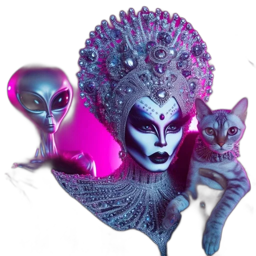 mask, jewelry, crown, creature transparent PNG cut-out