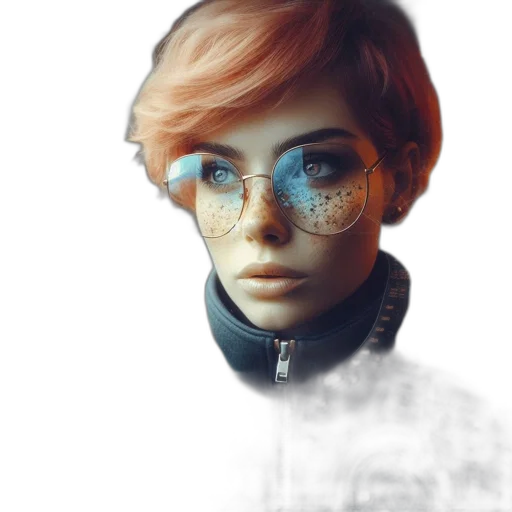 face, mask, robot, jacket transparent PNG cut-out