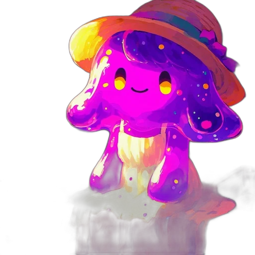 hat, creature, staff, umbrella transparent PNG cut-out