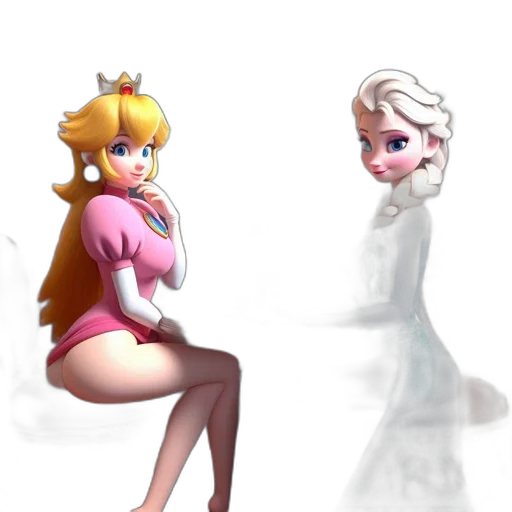 dress, crown, concept art, 3d render transparent PNG cut-out