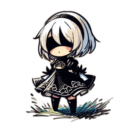 dress, weapon, creature, staff transparent PNG cut-out