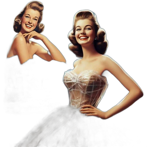 dress, photorealistic, concept art, cartoon transparent PNG cut-out