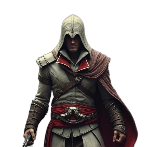 jacket, sword, staff, mask transparent PNG cut-out