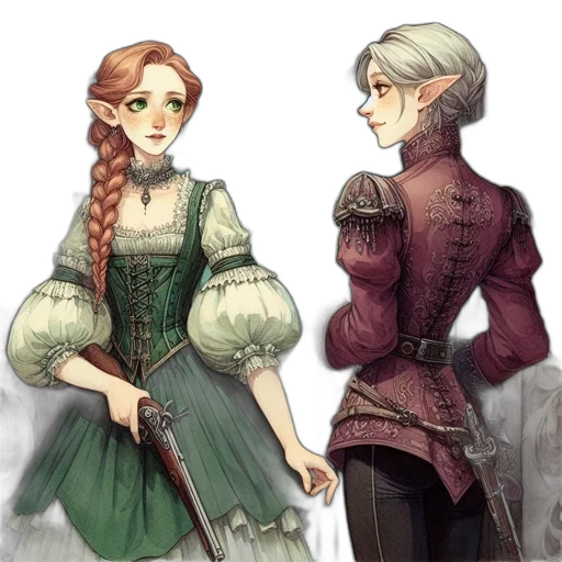 fantasy art, concept art, pixel art, watercolor transparent PNG cut-out