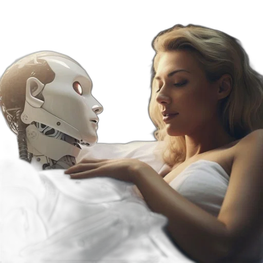 robot, face, photorealistic, concept art transparent PNG cut-out