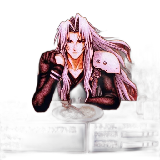 anime, pixel art, 3d render, fantasy art transparent PNG cut-out