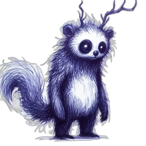 creature, animal, staff, concept art transparent PNG cut-out