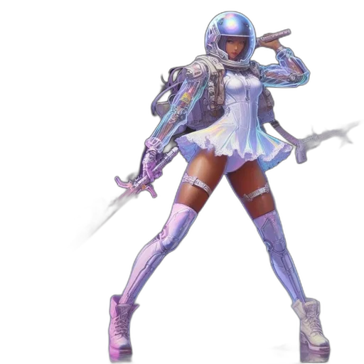weapon, robot, concept art, cyberpunk transparent PNG cut-out
