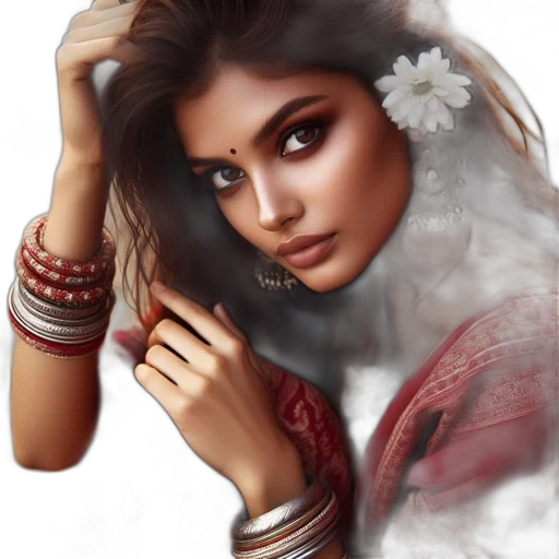 jewelry, face, photorealistic, fantasy art transparent PNG cut-out
