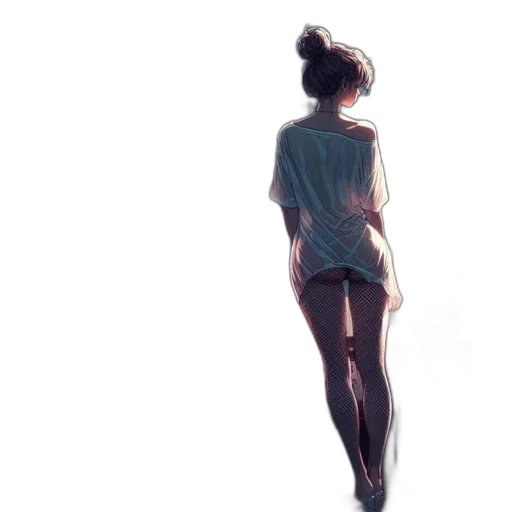 dress, jacket, staff, face transparent PNG cut-out