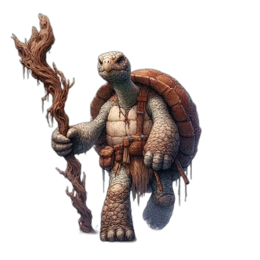 dragon, creature, animal, staff transparent PNG cut-out