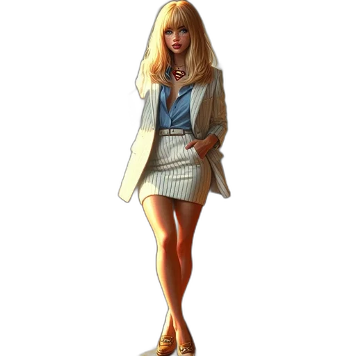 dress, jacket, concept art, 3d render transparent PNG cut-out