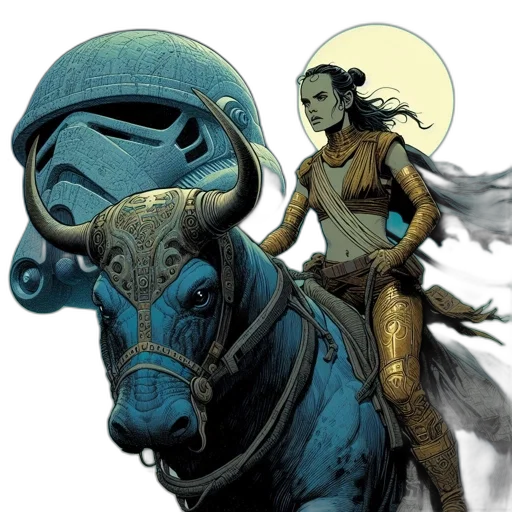 comic book art, concept art, fantasy art, earth tones transparent PNG cut-out