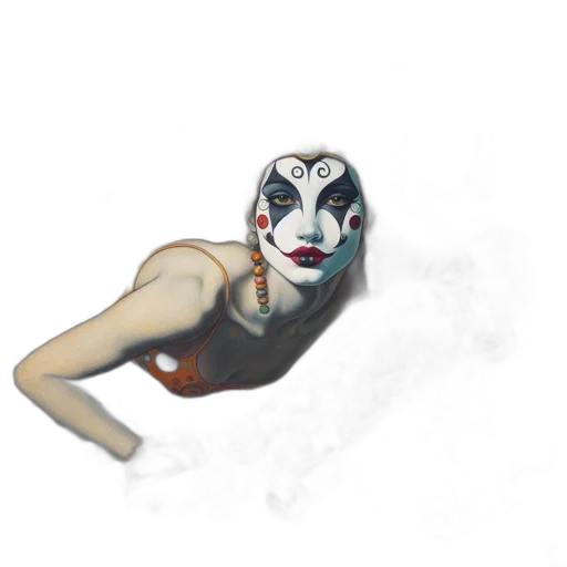 mask, creature, face, concept art transparent PNG cut-out