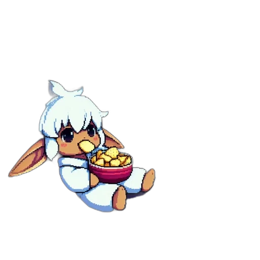 food, creature, pixel art, concept art transparent PNG cut-out