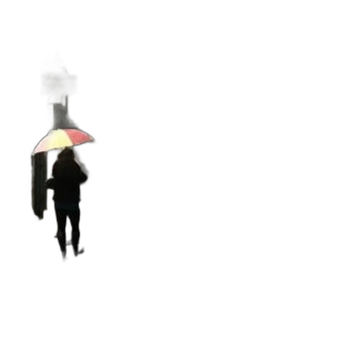 umbrella, hat, staff, robot transparent PNG cut-out