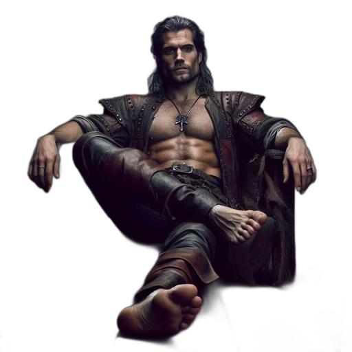 jacket, sword, concept art, fantasy art transparent PNG cut-out