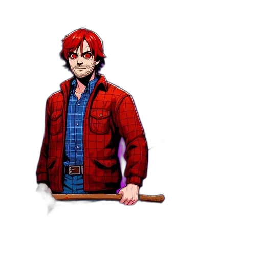 jacket, staff, weapon, sword transparent PNG cut-out
