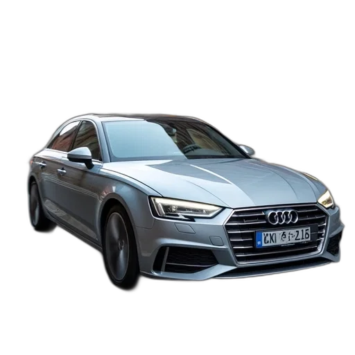 car, photorealistic, 3d render, silver transparent PNG cut-out