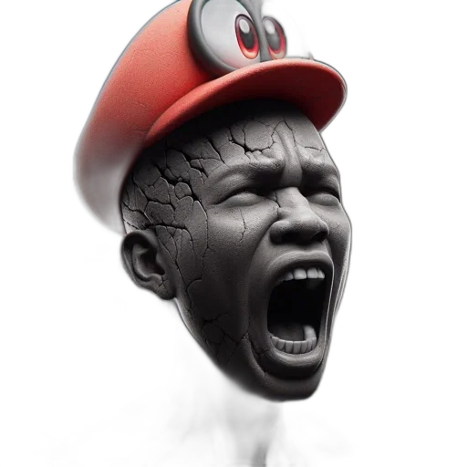 face, mask, hat, creature transparent PNG cut-out