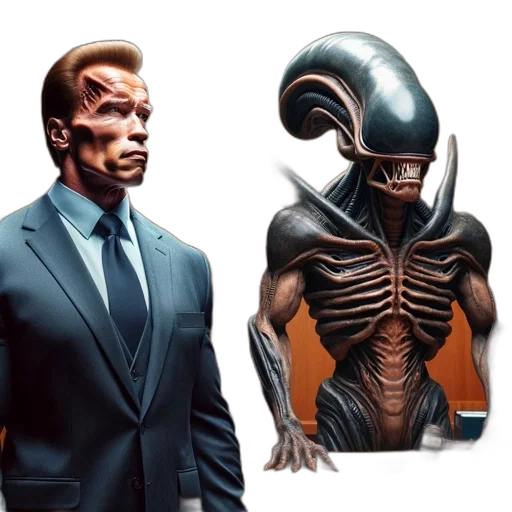 creature, concept art, comic book art, 3d render transparent PNG cut-out
