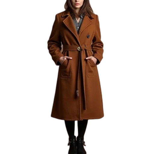 jacket, dress, photorealistic, earth tones transparent PNG cut-out