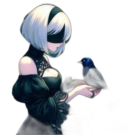dress, robot, mask, weapon transparent PNG cut-out