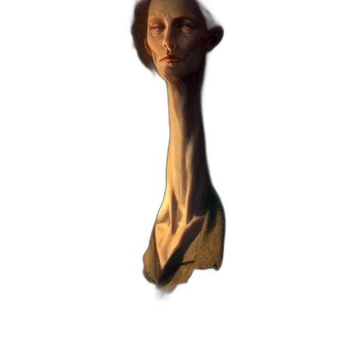 staff, creature, face, hair transparent PNG cut-out