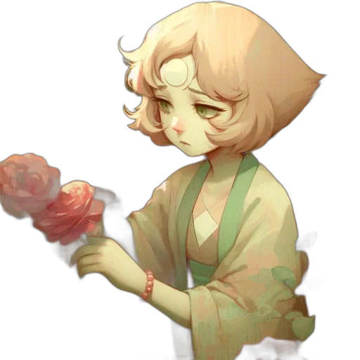 flower, staff, weapon, creature transparent PNG cut-out