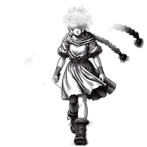 dress, sword, staff, mask transparent PNG cut-out