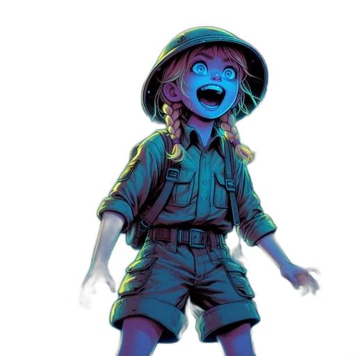 hat, jacket, creature, face transparent PNG cut-out