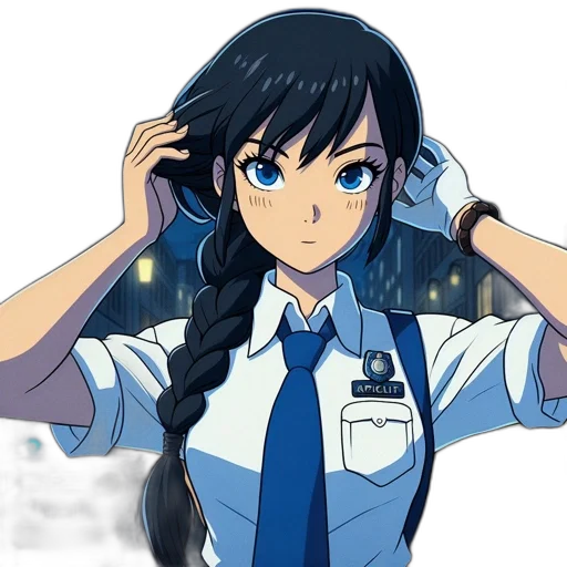 staff, face, anime, cartoon transparent PNG cut-out