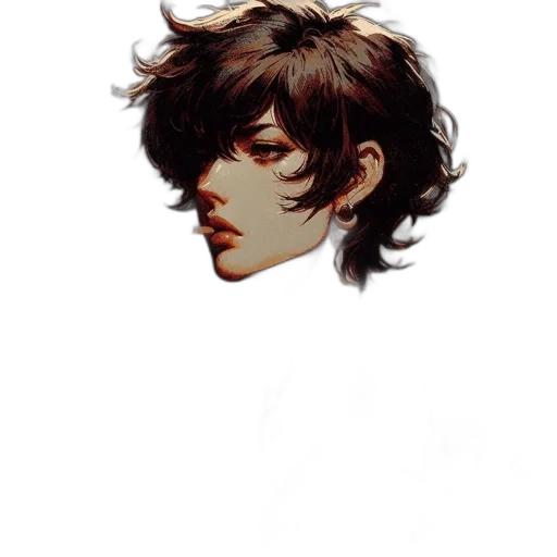 face, hair, mask, crown transparent PNG cut-out