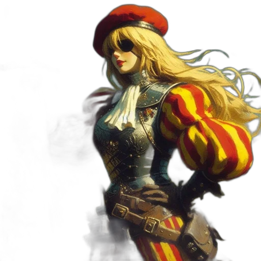 concept art, fantasy art, comic book art, pixel art transparent PNG cut-out