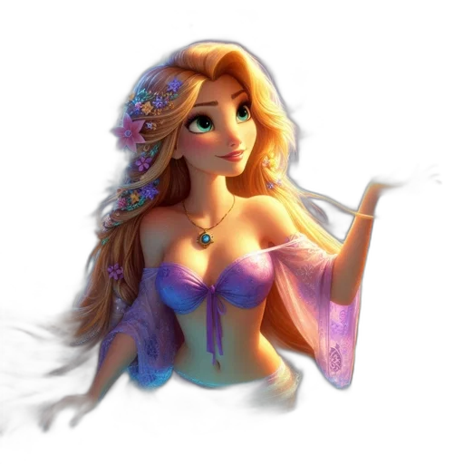 dress, jewelry, crown, fantasy art transparent PNG cut-out