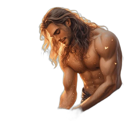 hair, sword, fantasy art, concept art transparent PNG cut-out