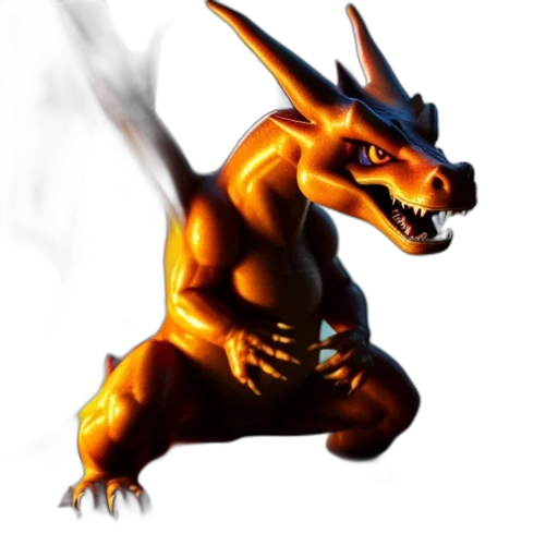 dragon, creature, animal, staff transparent PNG cut-out