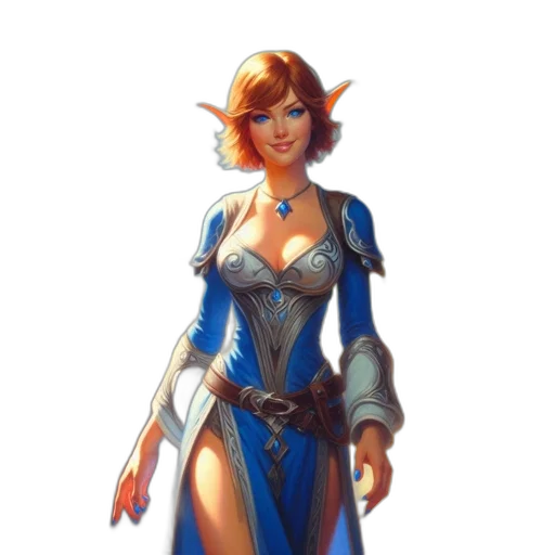 dress, staff, fantasy art, concept art transparent PNG cut-out
