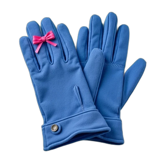 blue, pair, gloves, pink transparent PNG cut-out