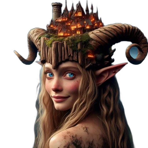 crown, hat, face, dragon transparent PNG cut-out