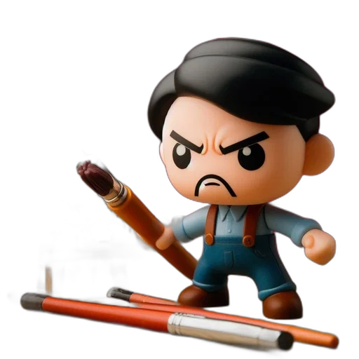 staff, weapon, concept art, 3d render transparent PNG cut-out