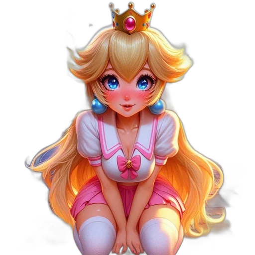 crown, dress, staff, face transparent PNG cut-out