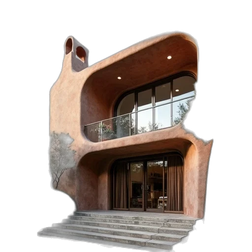 building, furniture, 3d render, concept art transparent PNG cut-out