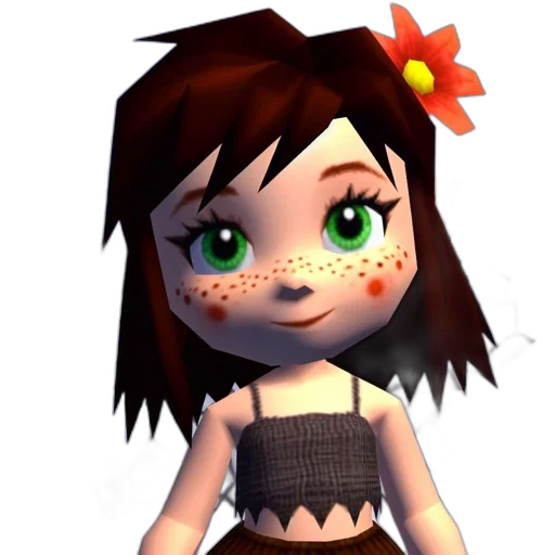 dress, creature, staff, jewelry transparent PNG cut-out