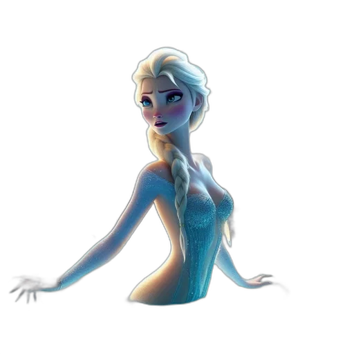 dress, concept art, fantasy art, cartoon transparent PNG cut-out
